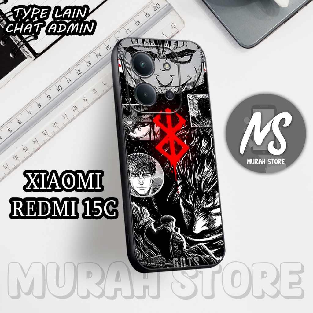 Softcase Karet REDMI 15C /MS7/Motif ANIME/Case Hp REDMI 15C/Silikon REDMI 15C