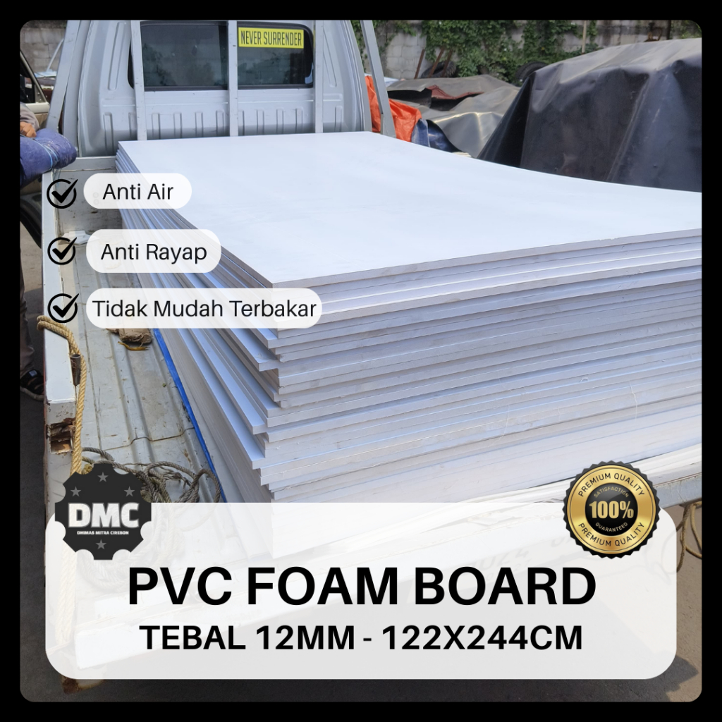 PVC board 12mm 122x244cm PVC sheet 12mm 122x244cm PVC 12mm lembaran