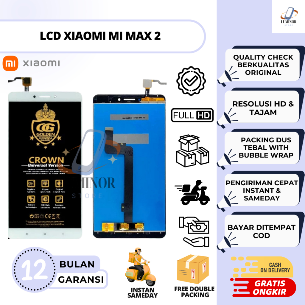 LCD TOUCHSCREEN XIAOMI MI MAX 2 / LCD XIAOMI MIMAX 2 / LCD MIMAX 2/ LCD MI MAX 2 FULLSET ORIGINAL