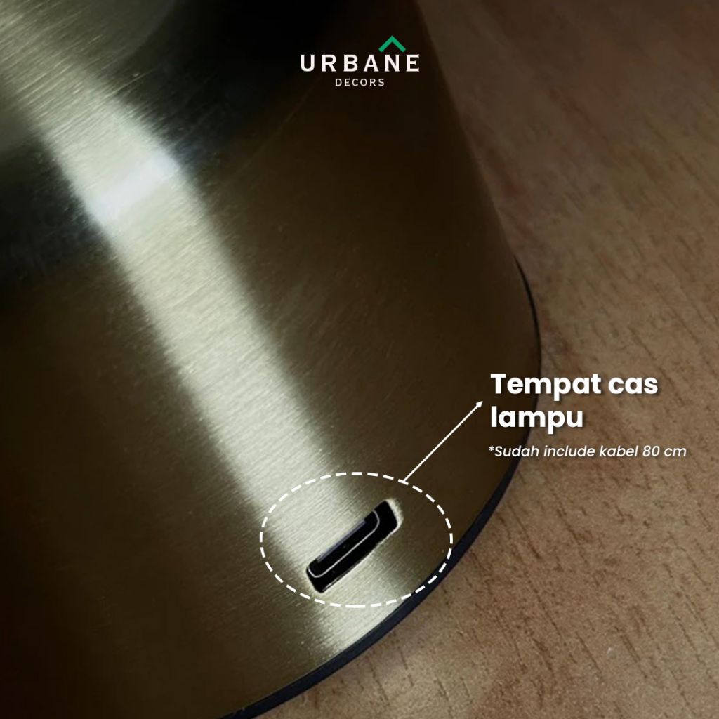 URBANE FUMIKO Lampu Meja Portable LED USB Sensor Sentuh Bar Table Lamp Tricolor Minimalis