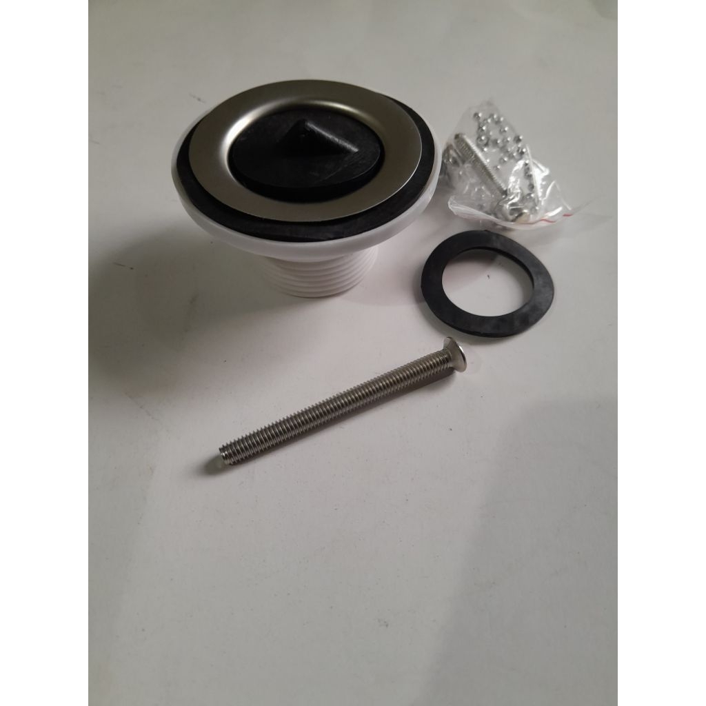 AFUR WASTAFEL / KEPALA AFUR WASTAFEL PEMBUANGAN PENUTUP / AFUR WASTAFEL PLASTIK 11/4 INCH BLANC