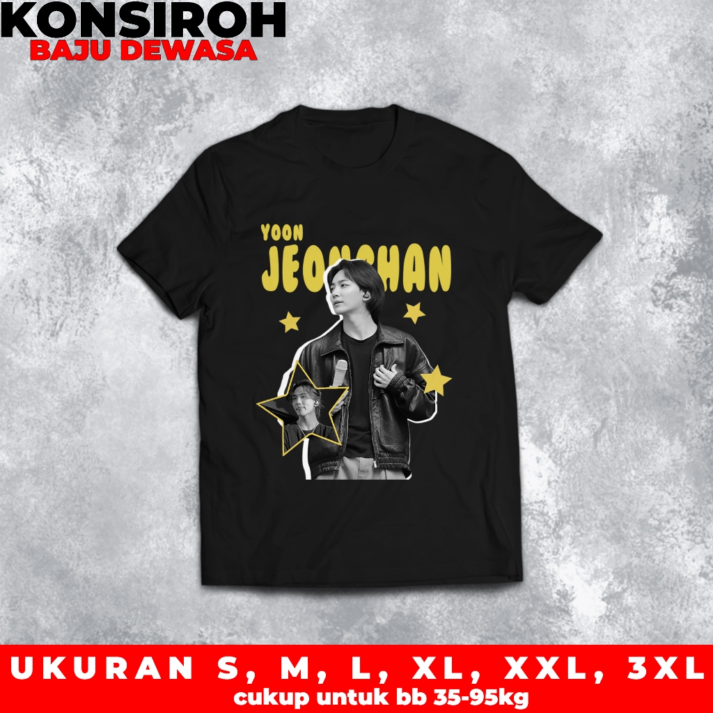 Kaos 7TEEN Korean Style Unisex Terbaru Jeonghan Star Kaos Distro Semi Katun Tshirt KPOPERS Caratdeul