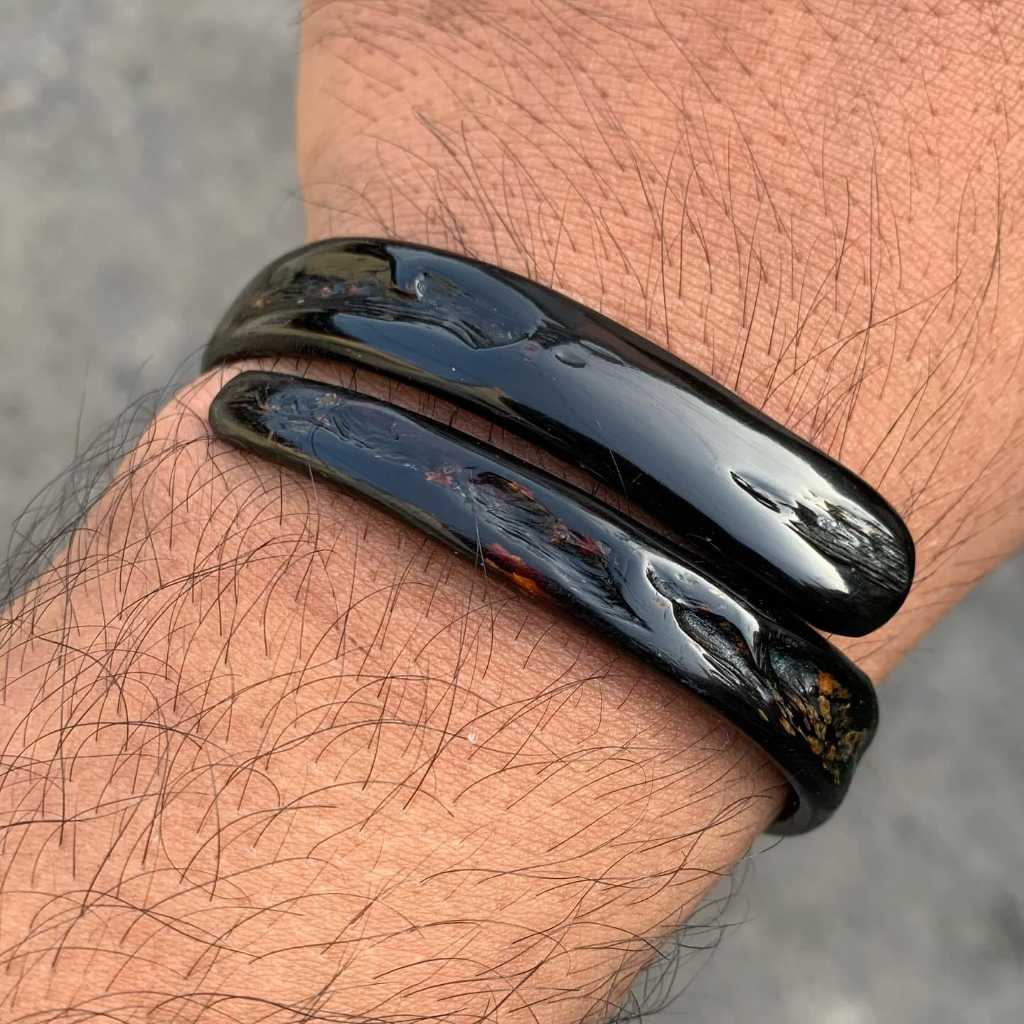 Gelang Akar Bahar/Akar Bahar Asli/Gelang Akar Bahar Merah Bodi Hitam Natural Original