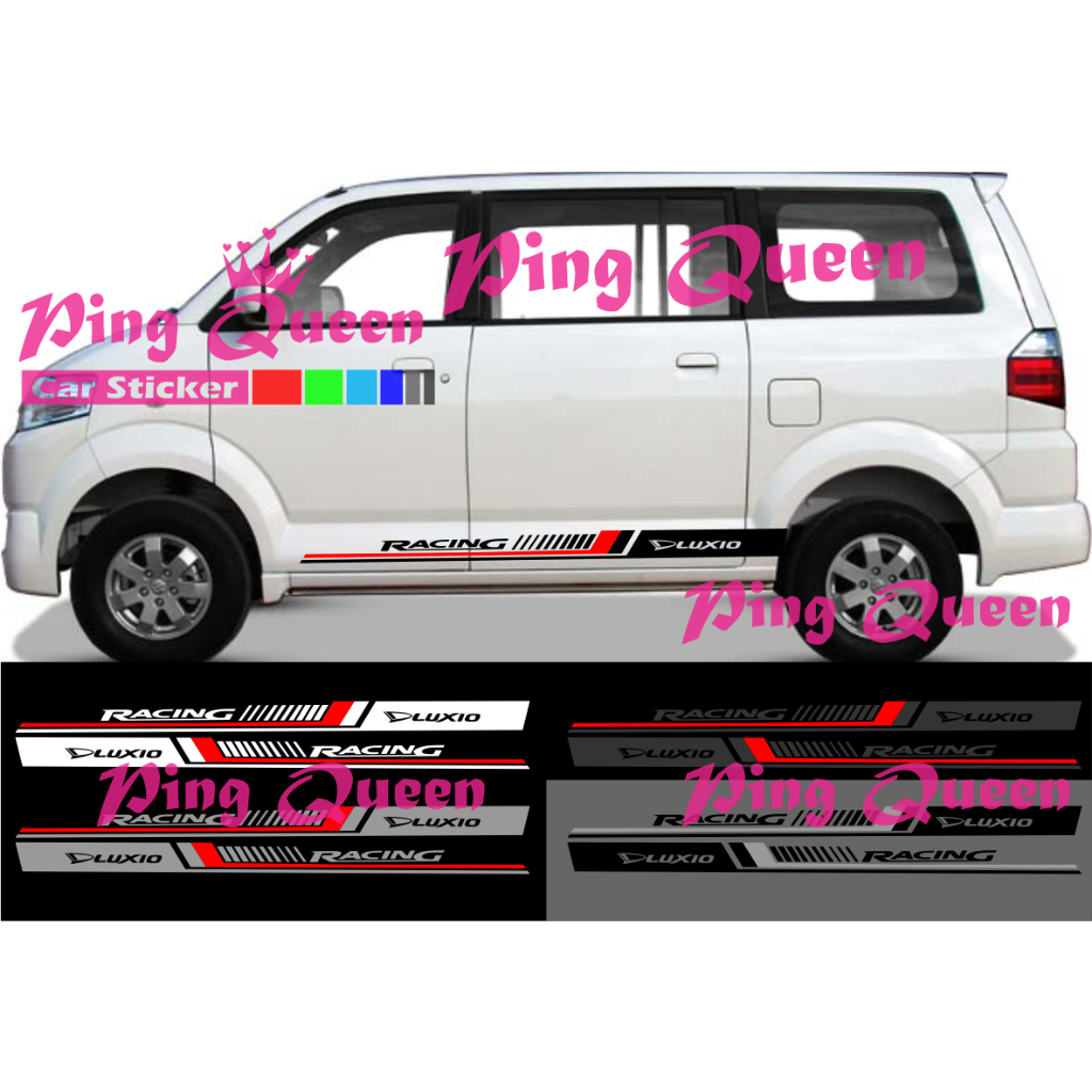 new sticker stiker mobil luxio cutting sticker mobil daihatsu luxio