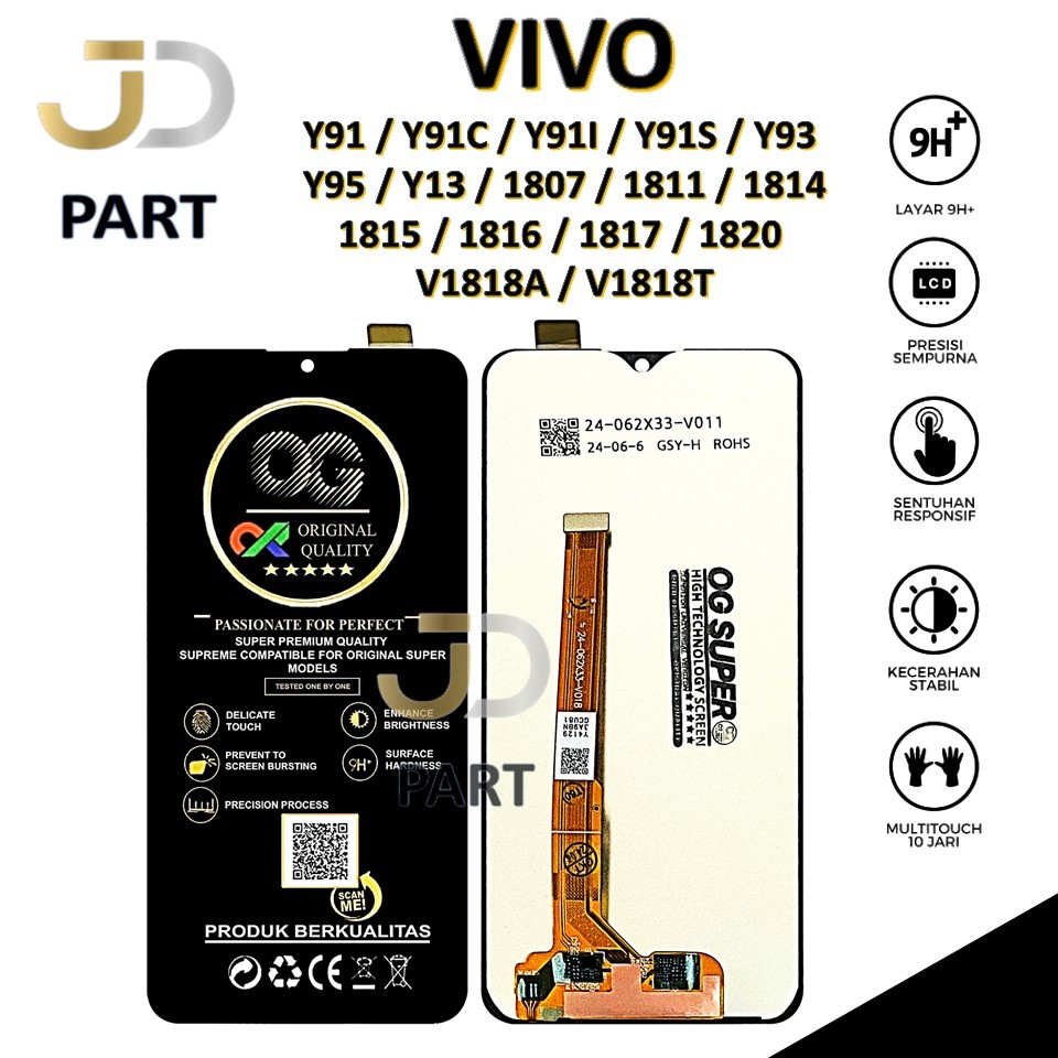 LCD TOUCHSCREEN VIVO Y91 / Y91C / Y91I / Y91S / Y93 / Y95 / Y13 / 1807 / 1811 / 1814  1815 / 1816 / 