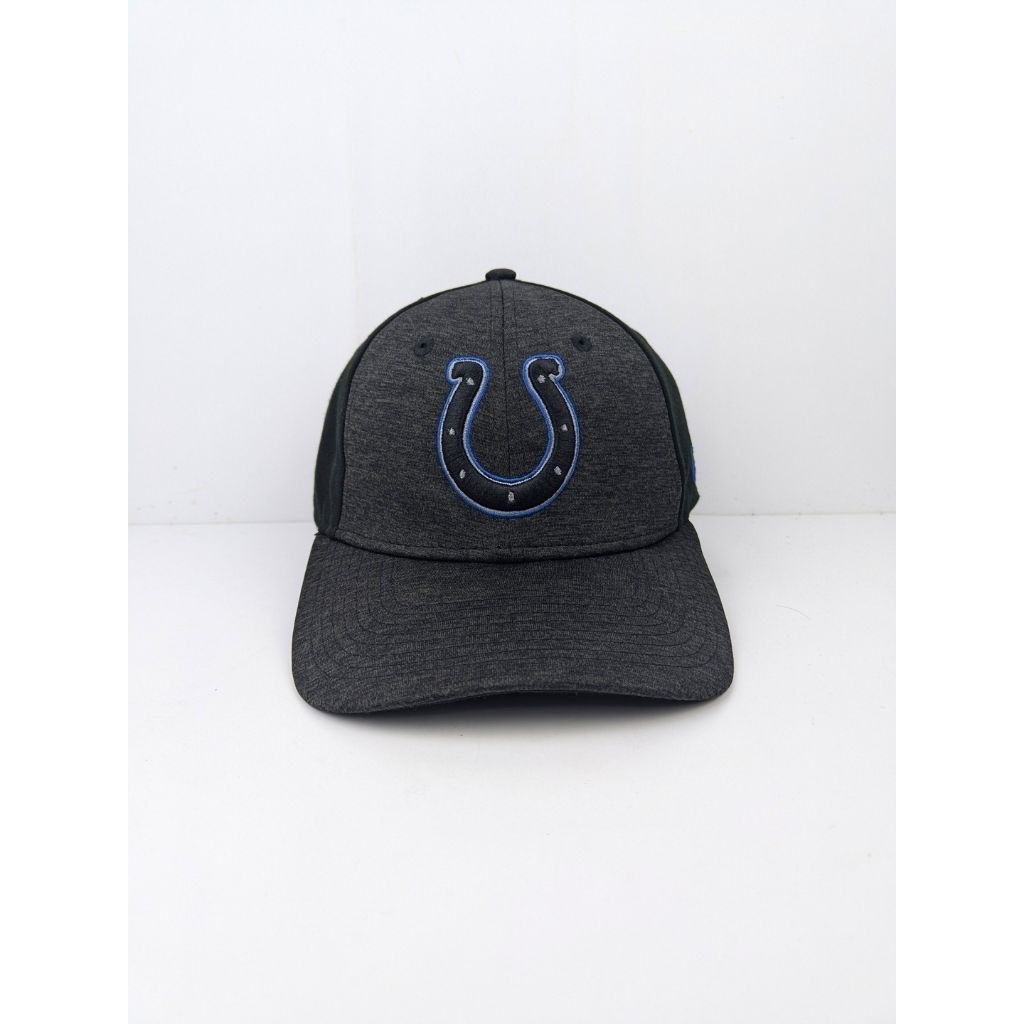 Topi New Era NFL Indianapolis Colts American Football Black Gray Jadul Skena Simpel