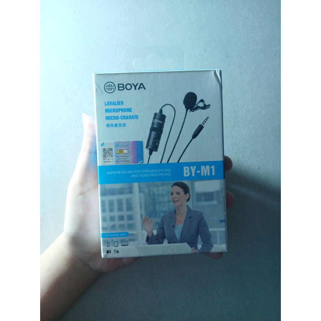 Microphone Clip On Mic BOYA BY-M1 PRELOVED Mic Buat Bikin Konten