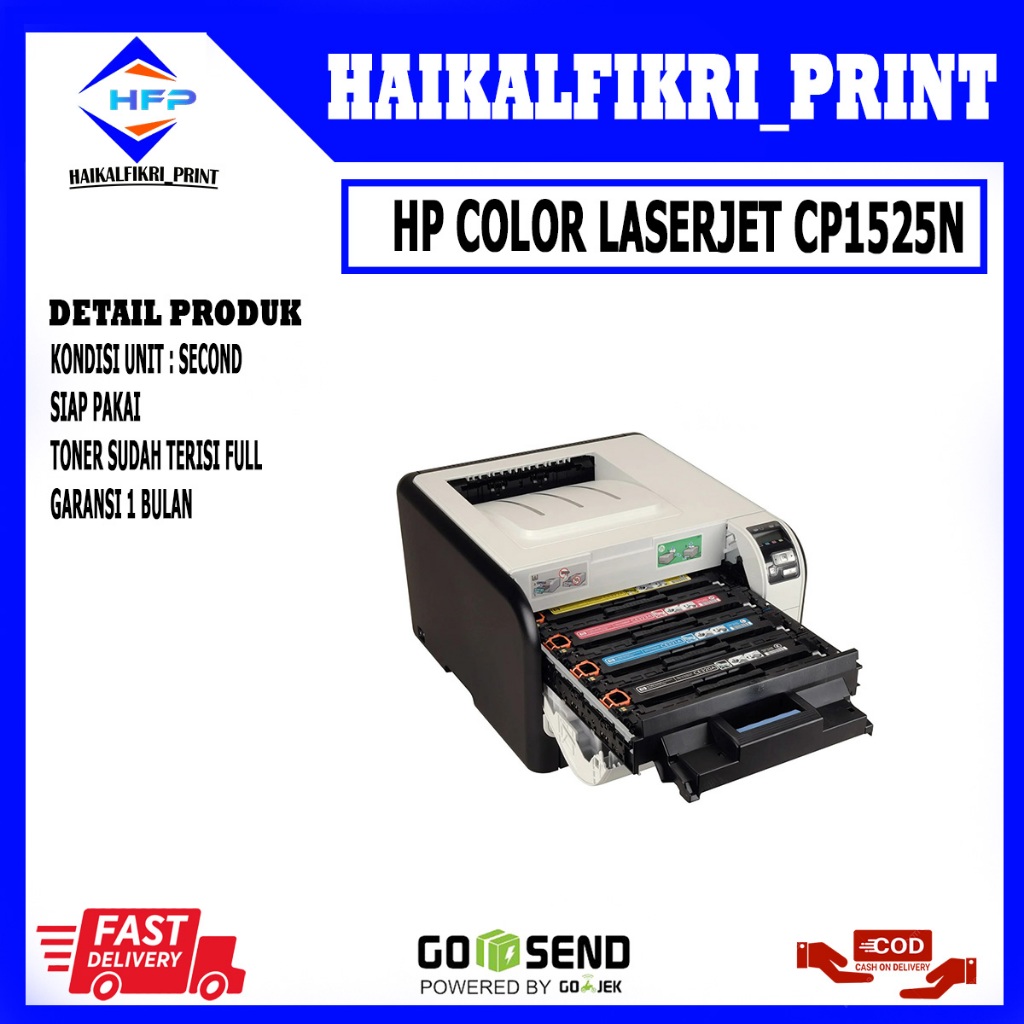 printer hp LaserJet warna cp1525 - Putih