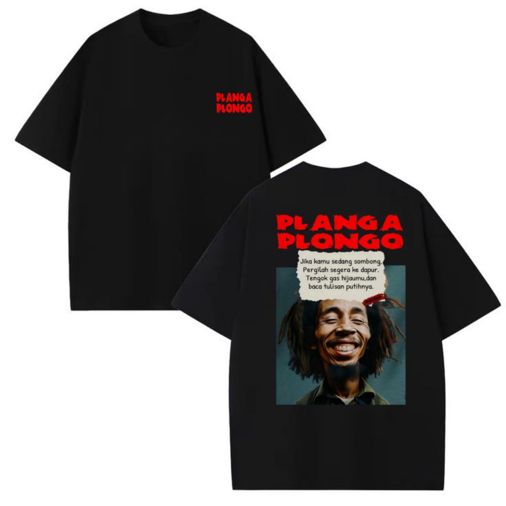 t-shirt PLANGA PLONGO distro kaos pendek hitam combat 24s pria wanita
