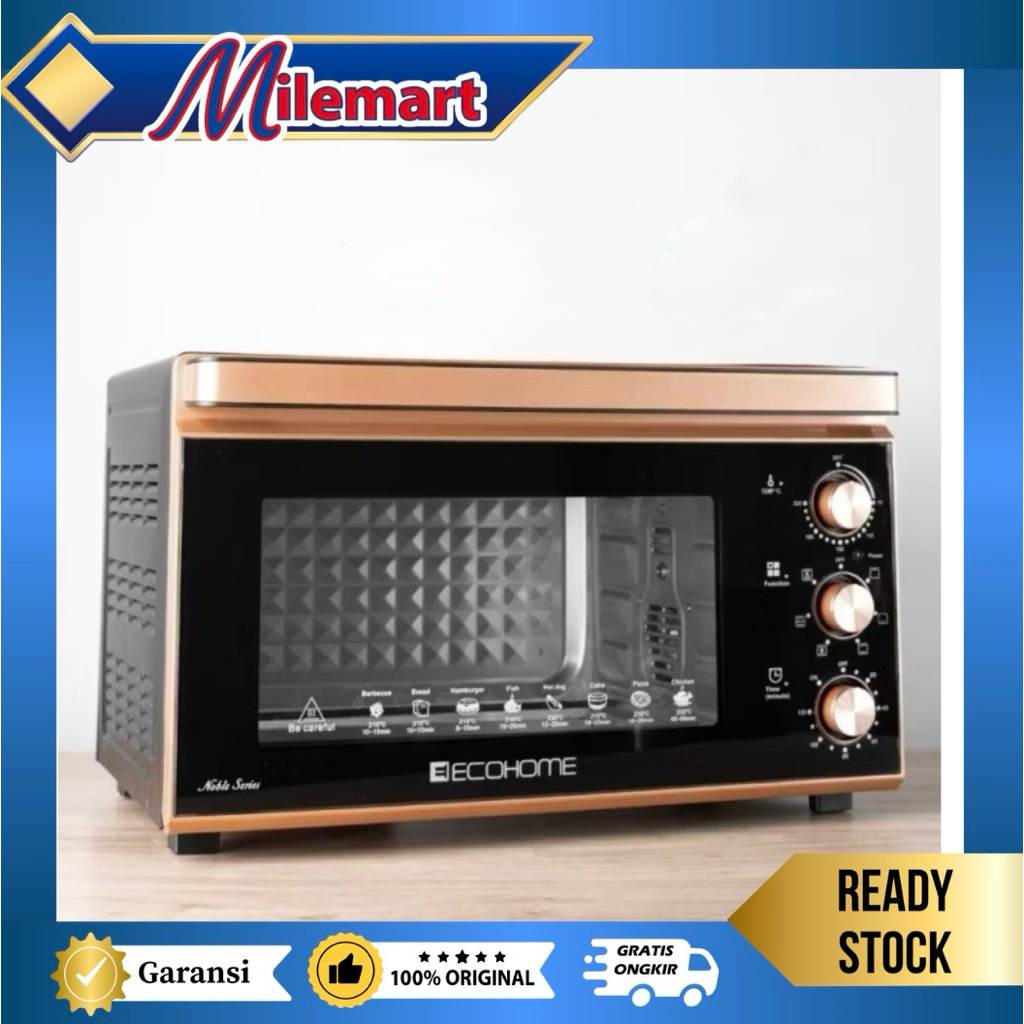 ECOHOME Electric Oven Noble Series EON888  48 Ltr/Oven Listrik Noble Ecohome 48 Ltr