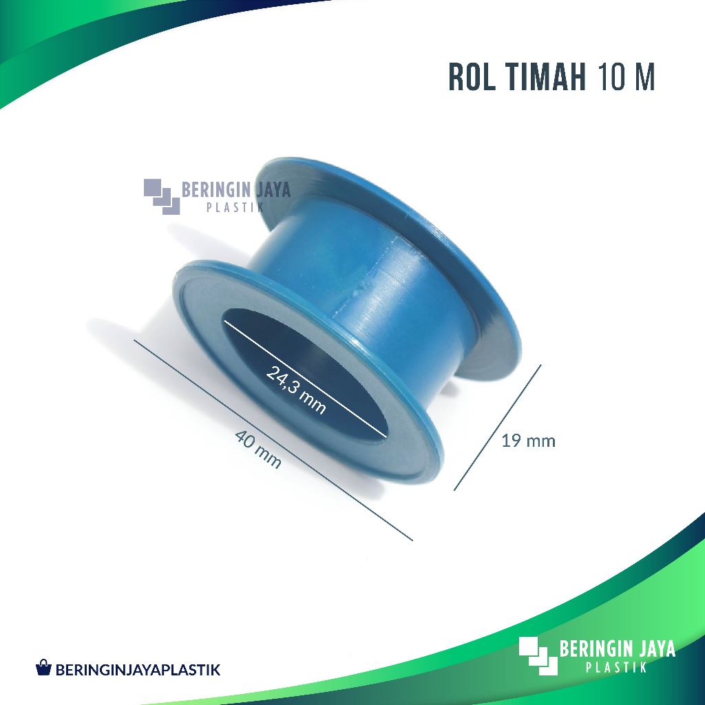 Bobin Rol Kawat 10M / Roll Timah / Tempat Gulungan Kabel / Klosan / Clos / Bobbin Plastik