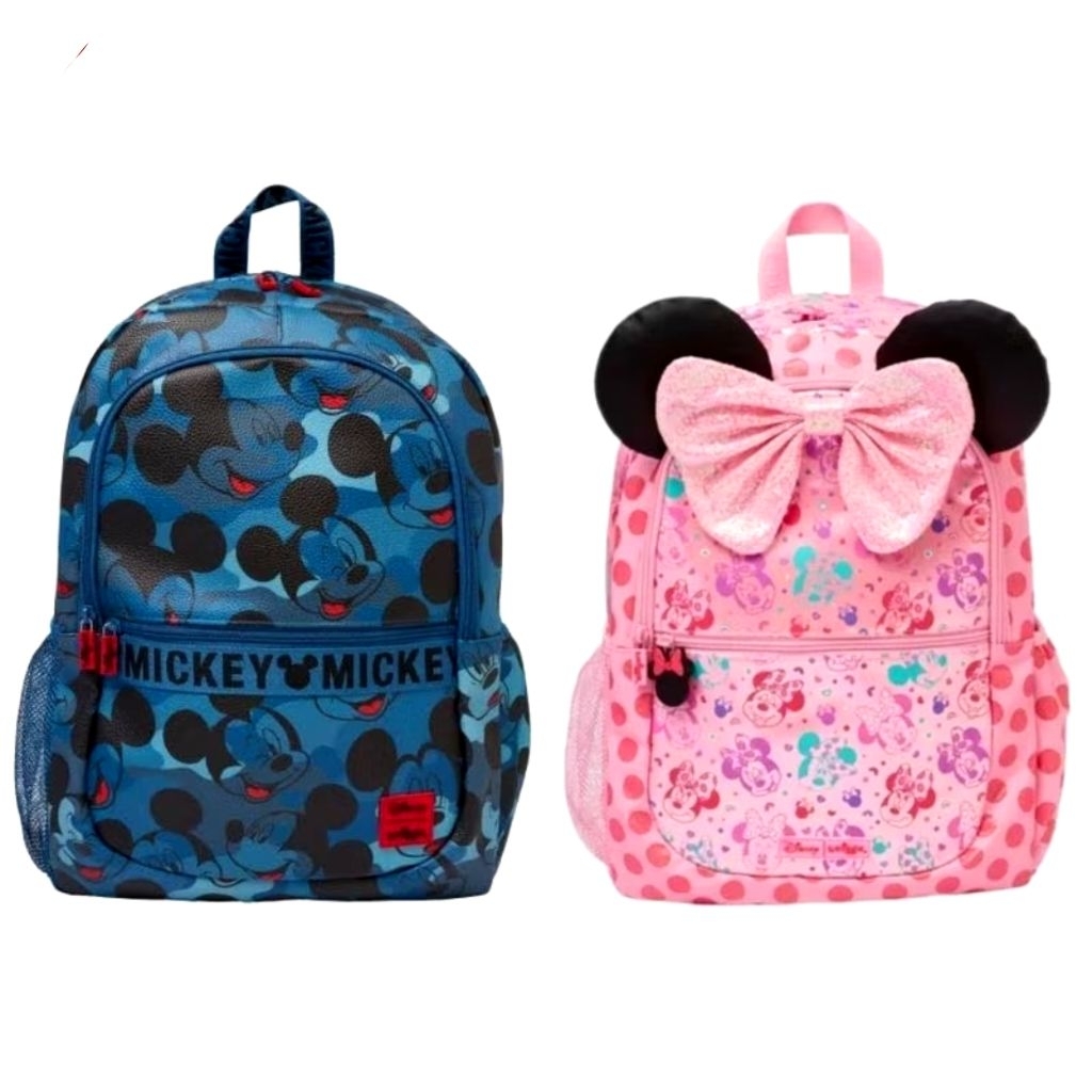 Disney Mickey & Minne Classic Backpack Original - Tas Ransel Sekolah Anak