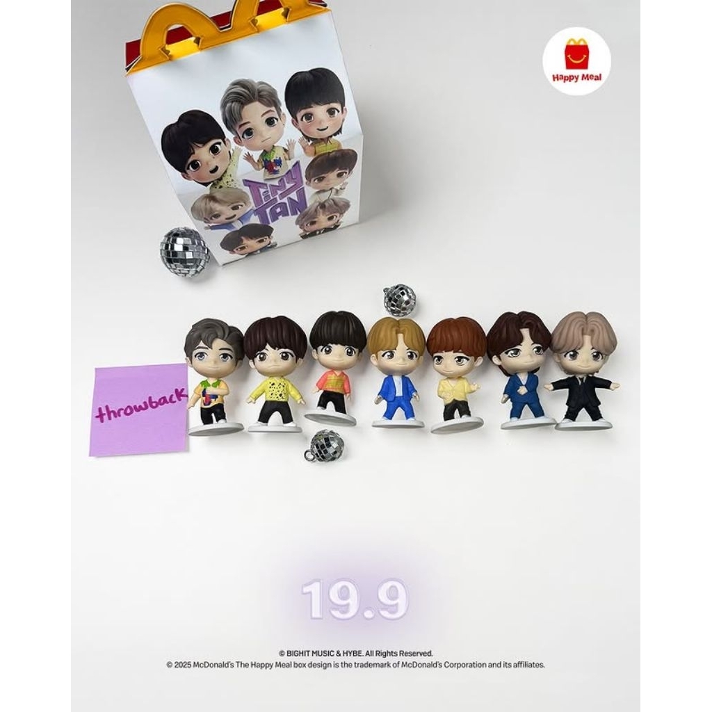 READY STOK HAPPY MEAL MCDONALD'S X BTS TINYTAN