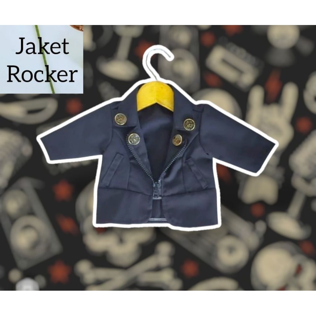 Jaket Rocker / Jaket Hitam Anak / Jas Anak Laki laki / Jas Hitam / Jas Wisuda / Baju Sekolah Anak