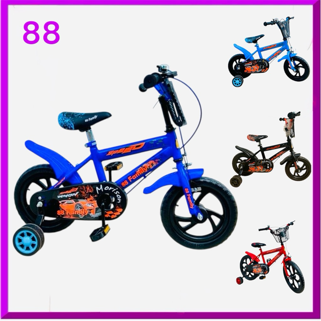 88 Family Toys - Sepeda Anak laki laki Mini BMX 12" 16: inc ban busa anti kempes sepeda BMX mini ana