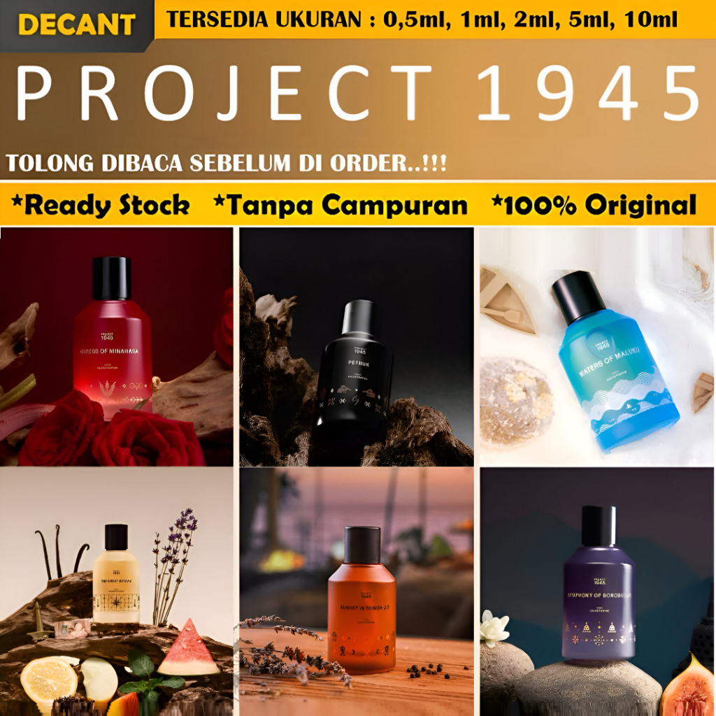(FREE TESTER) Decant/Share Parfum PROJECT 1945 The Great Batavia Princess of Java Nusantara's Embrac