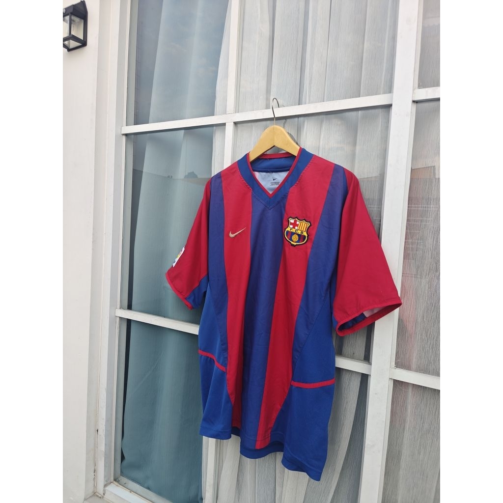 Jersey original barcelona 2002/03 size L nns 10 riquelme