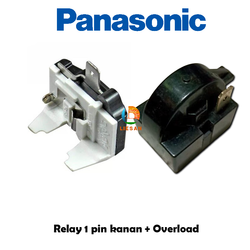 1 Set Relay 1 Pin Kanan Overload Kulkas Panasonic 2 Pintu / Relay Kulkas Panasonic 2 Pintu