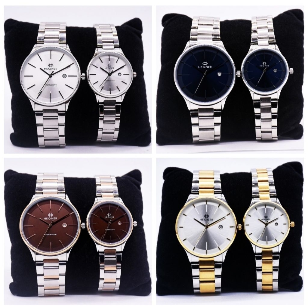 JAM TANGAN PRIA WANITA HEGNER 5069 ORIGINAL COUPLE JAM TANGAN PASANGAN