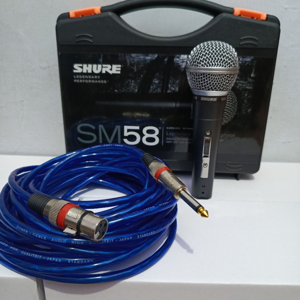 KOPER JUMBO, KABEL 10 MTR.MIKROFON SHURE SM 58 FUUL BESI, KUALITAS JERNIH PEKKA ,NGEBAS