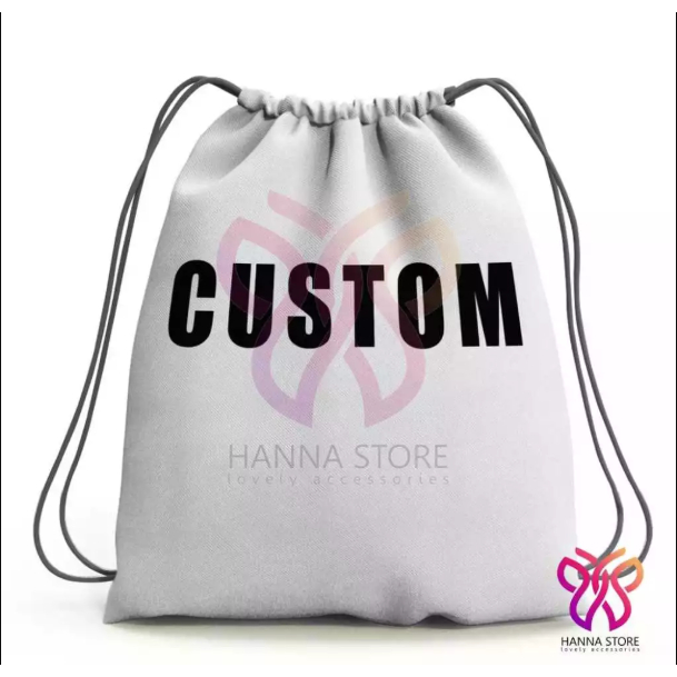 Tas Serut Drawstring Bag Souvenir Custom Design Suka-Suka Foto