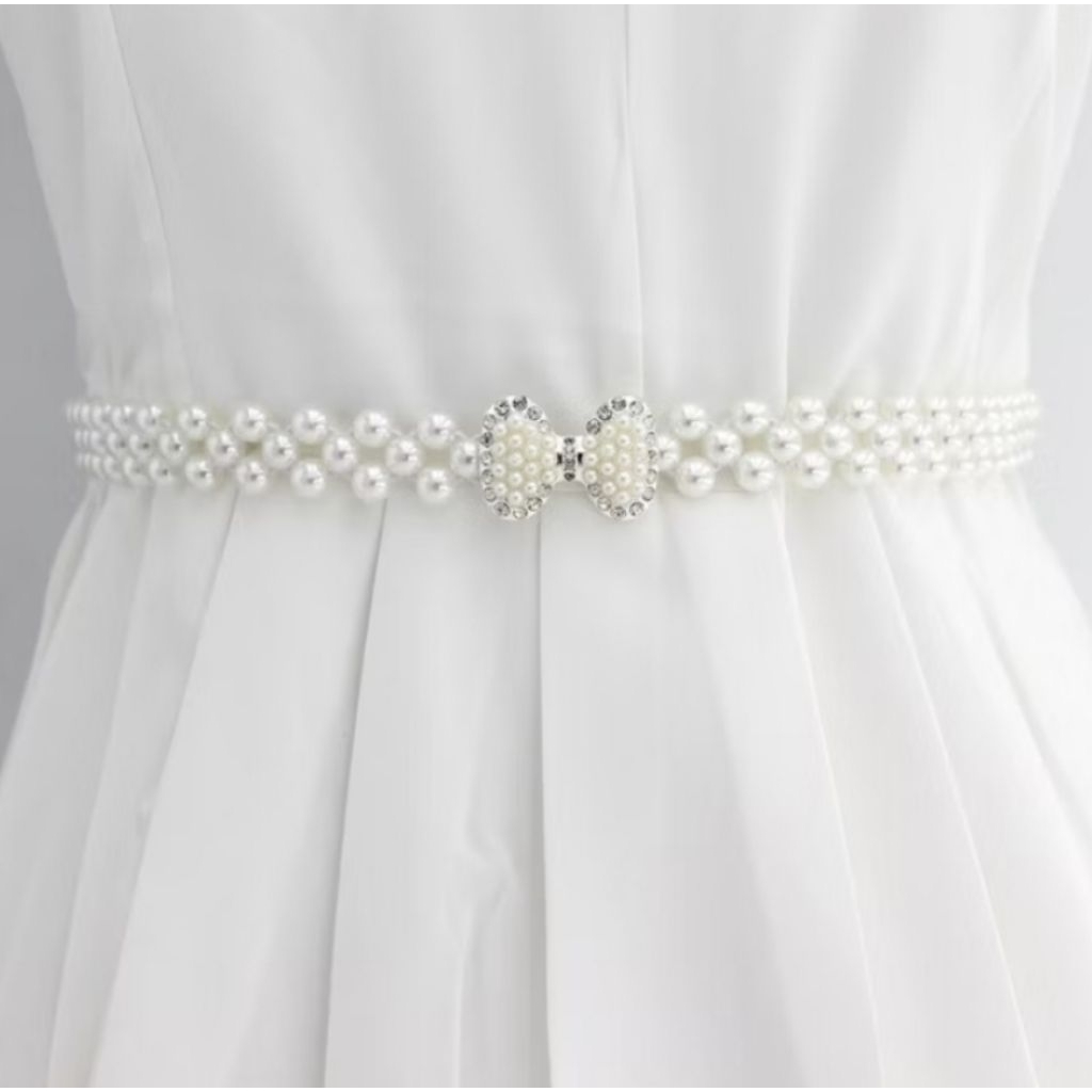 Belt Mutiara Tali Pinggang Fashion motif Pita