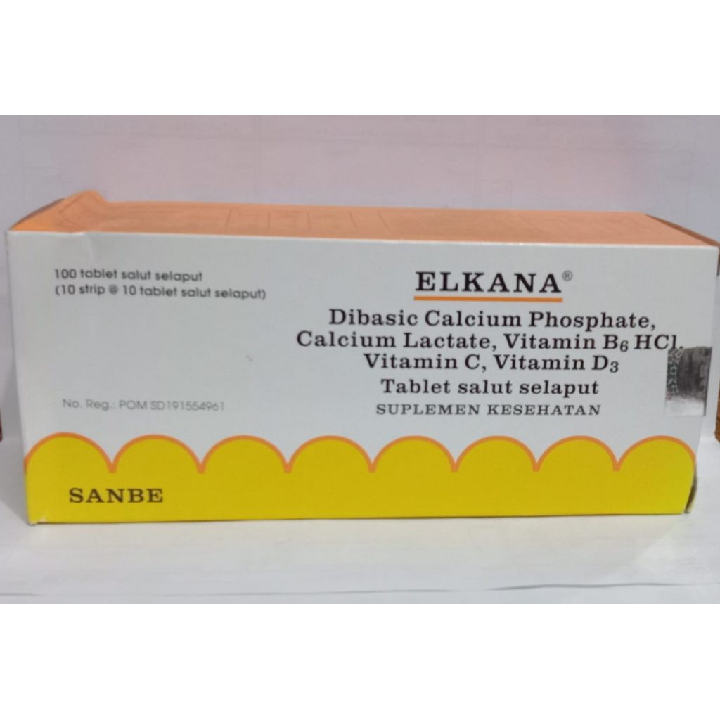 Elkana strip 10tablet vitamin kalsium