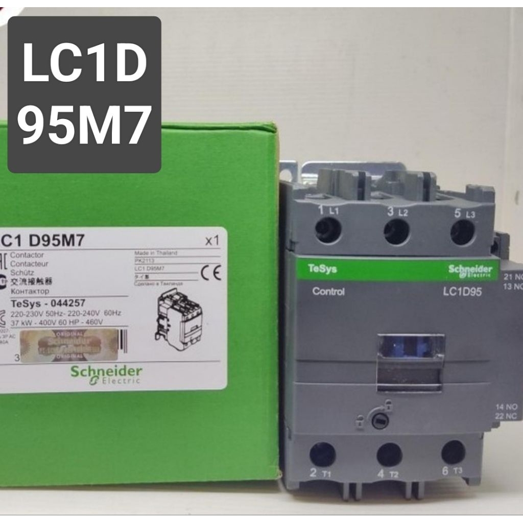 Contactor Kontaktor LC1D95M7 3PHAS 220VAC AC1 125A AC3 95A