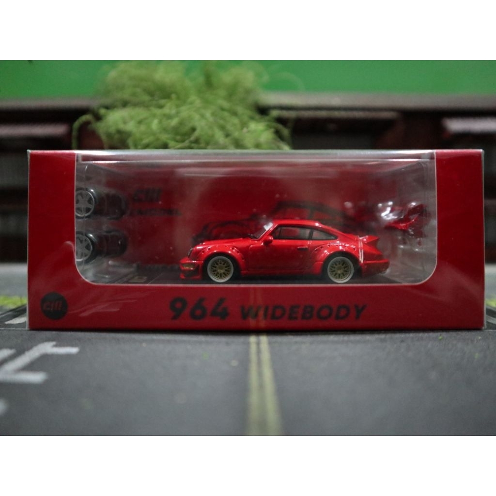 CM Model Porsche 911 RWB 964 Red Diecast Car Model