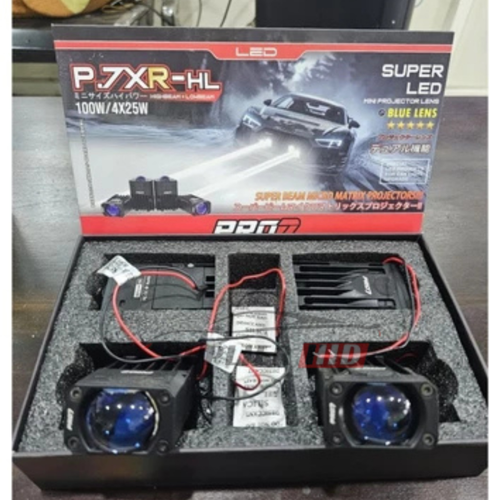 [EXTRA BONUS KAOS] MINI PROJIE PRO 7 | MINI LASER PRO 7 P.7XR HL | MINI LASER WHITE/WHITE 4x25 Watt 