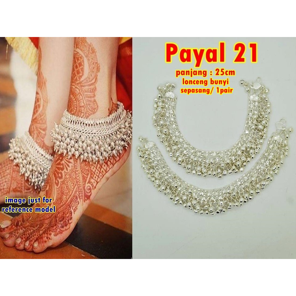 PAYAL (No. 13-18) Bridal Anklet Indired / Gelang Kaki India