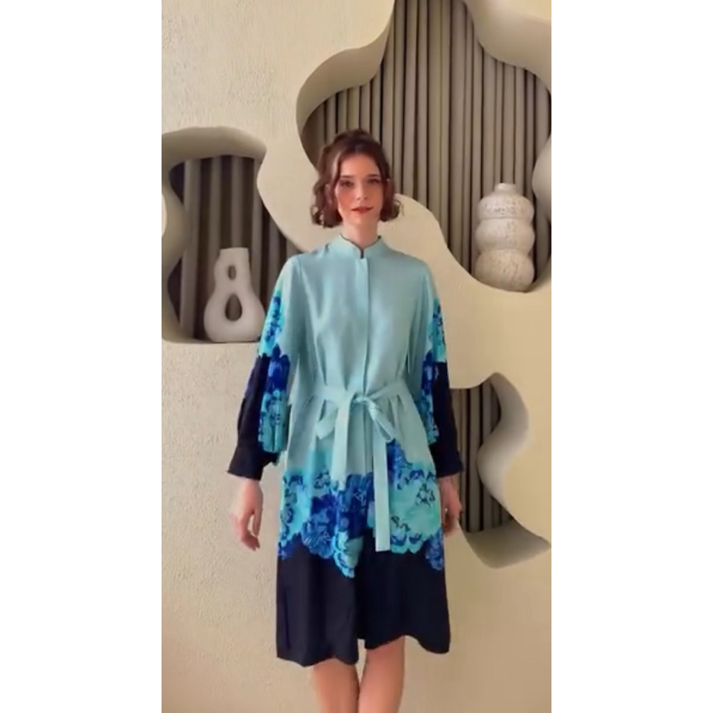 ARTKEA BLOOM - Tosca Rose Contrast Shirt Dress Size M