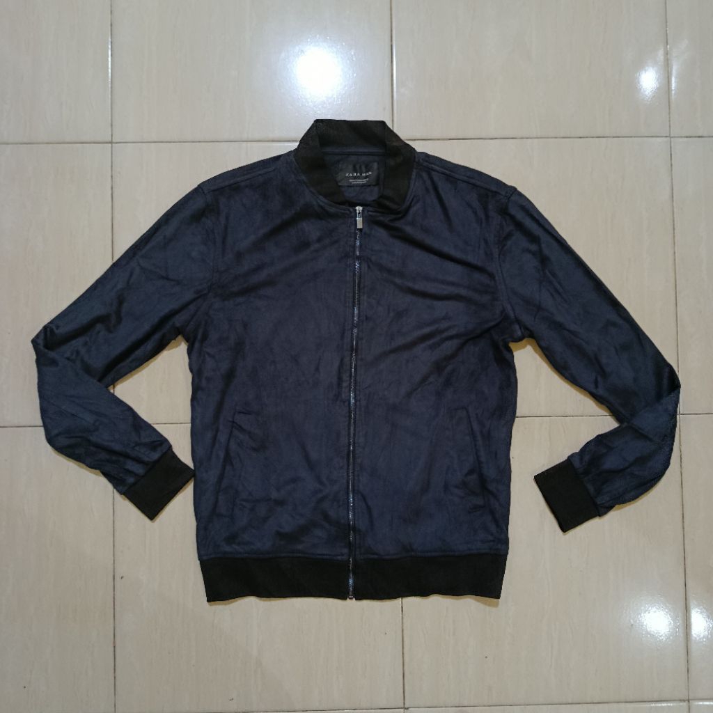 Jacket Suede Zara Man Casual Original
