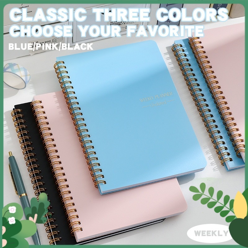 2025 Kalender Mingguan Agenda Buku Catatan Buku Catatan Kalender Mingguan Jadwal Alat Tulis Sekolah 