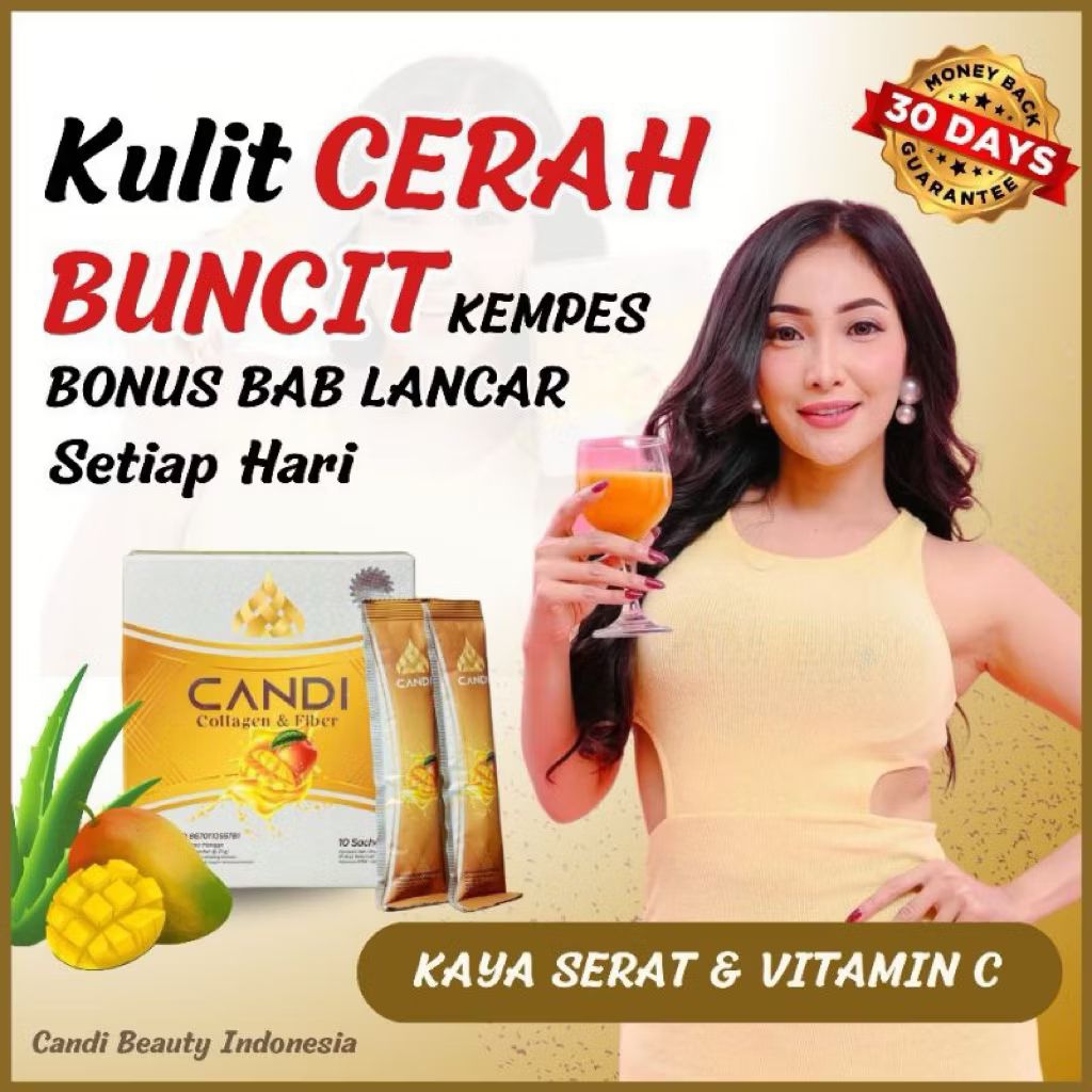 CANDI COLLAGEN FIBER DETOX PENGECIL PERUT PELANCAR BAB COLLAGEN DRINK