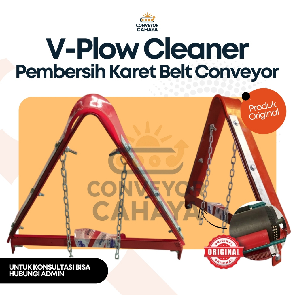 V-Plow Cleaner Conveyor Belt ( Pembersih Karet Belt Conveyor )