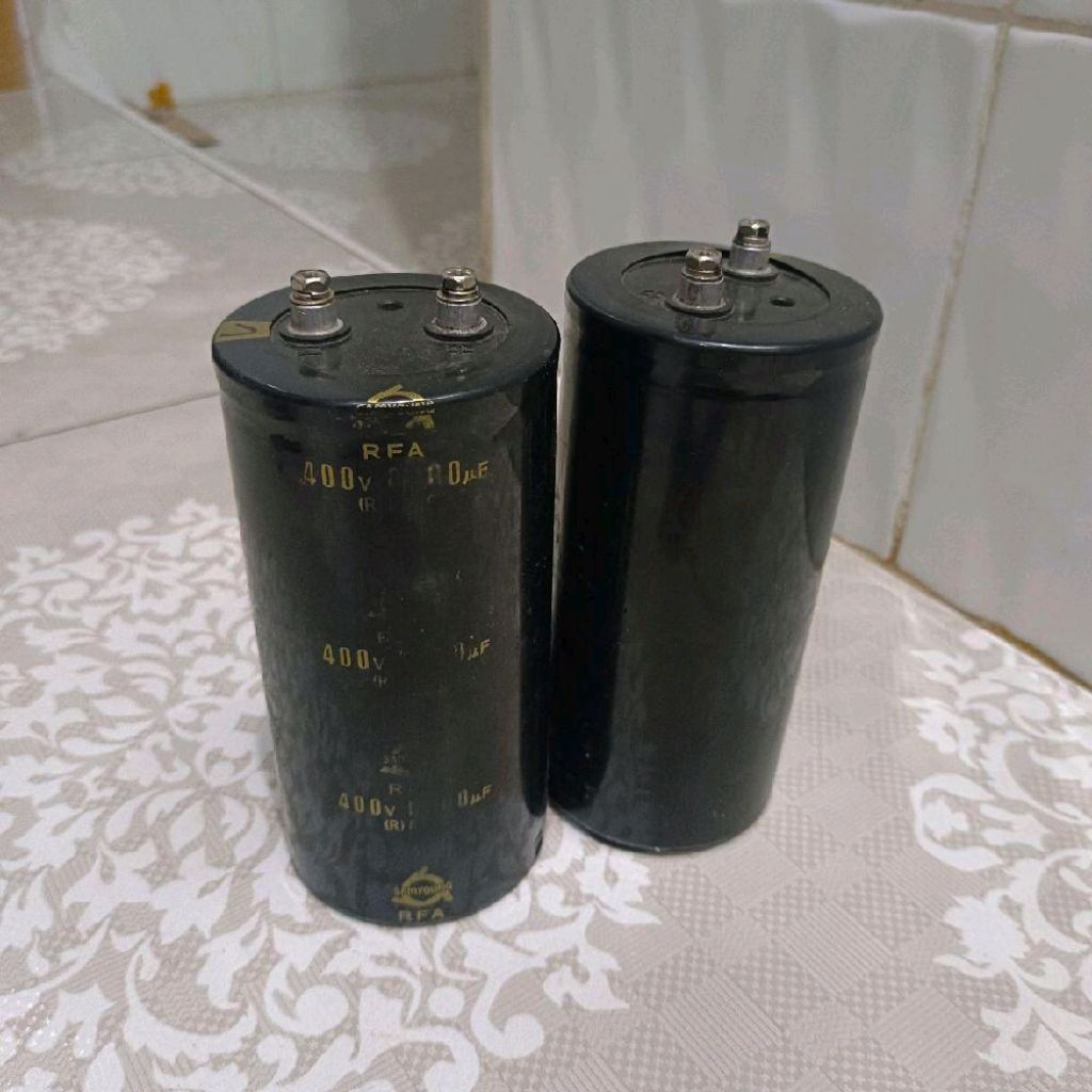 Lot 2 Pcs Elco/Capassitor 400V 6800Uf