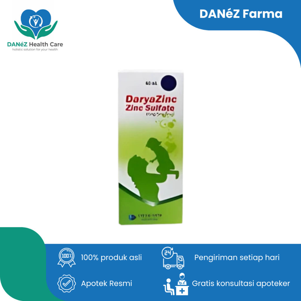 DARYAZINC SIRUP 60ML SUPLEMEN ZINC UNTUK DIARE DAN IMUN ANAK