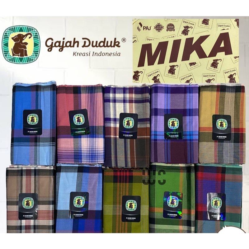 Sarung Gajah Duduk Mika Zipper / Sarung Gajah Duduk