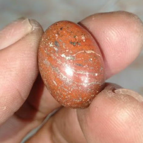 Batu Badar Besi Merah Urat Besi Asli Semeru