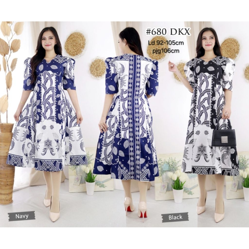 DRESS BATIK KATUN PREMIUM