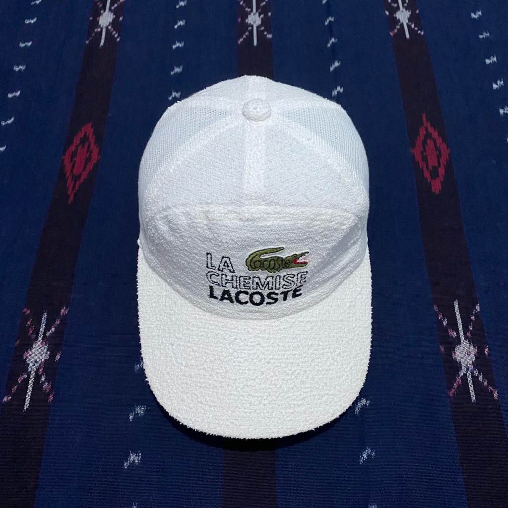 TOPI LACOSTE 5 PANEL CAPS (matrial sperti handuk)