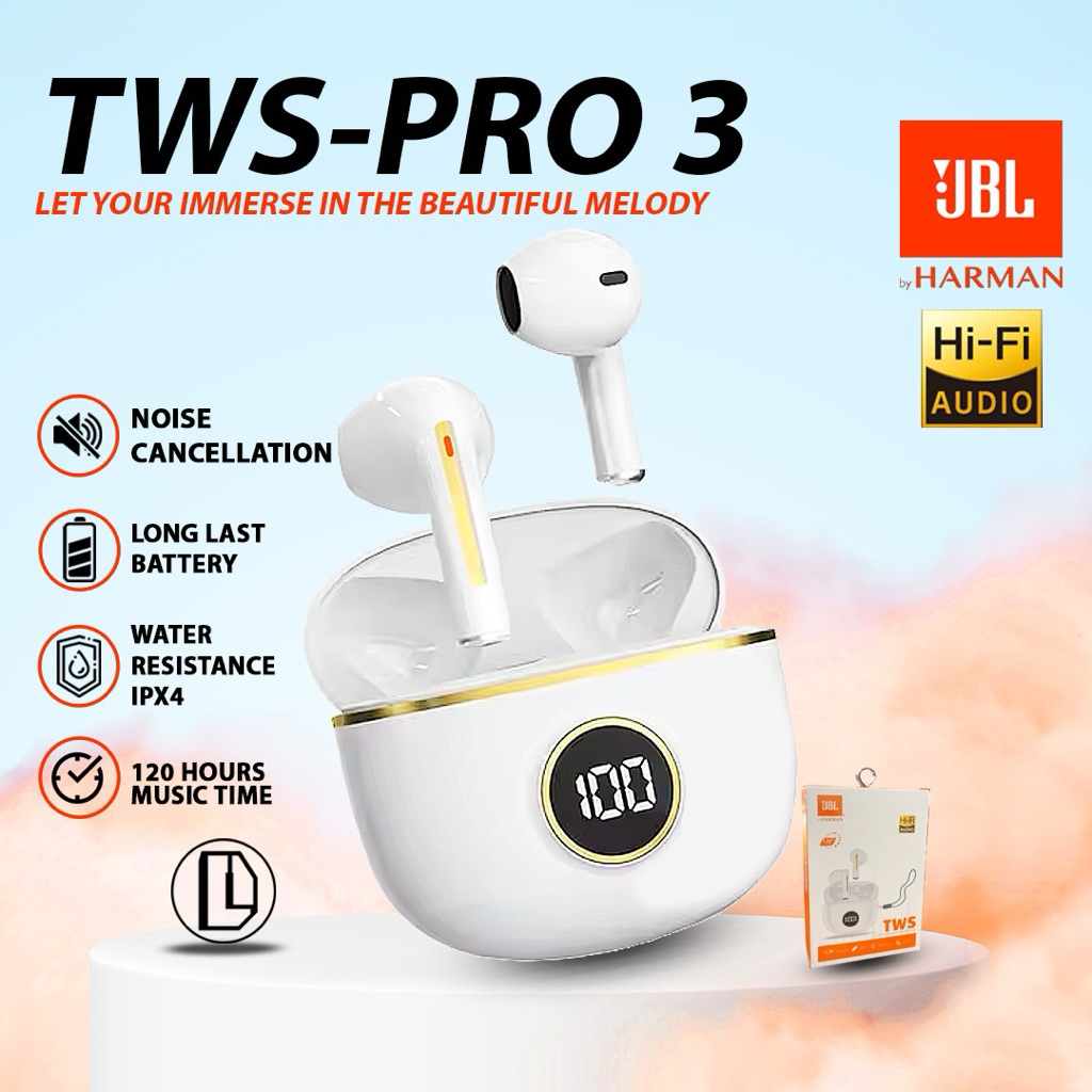 ✅ Headset Bluetooth JBL TWS-Pro 3