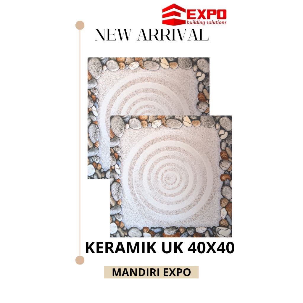 Keramik lantai kasar ukuran 40 x 40