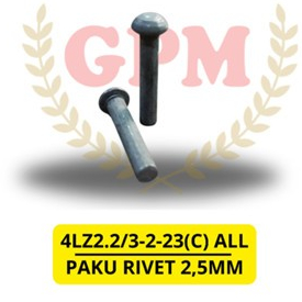 PAKU RIVET 2,5MM / 4LZ2.2/3-2-23(C) ALL / Paku Rivet untuk Kepala Pisau Maxxi Suku Cadang Sparepart 