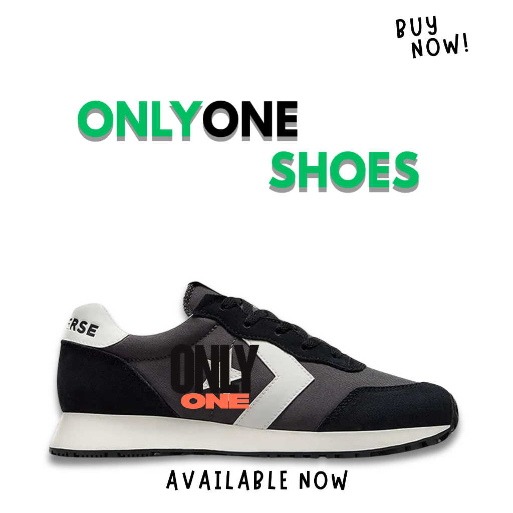 Sepatu Sneakers Converse Omega Trainer 'Black Dark Matter' - ONLYONE