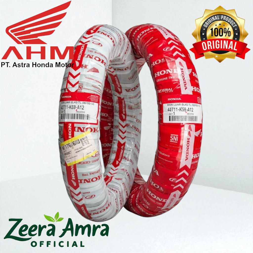 AHM FEDERAL ORIGINAL TUBLESS K59 FT235 80/90-14 90/90-14