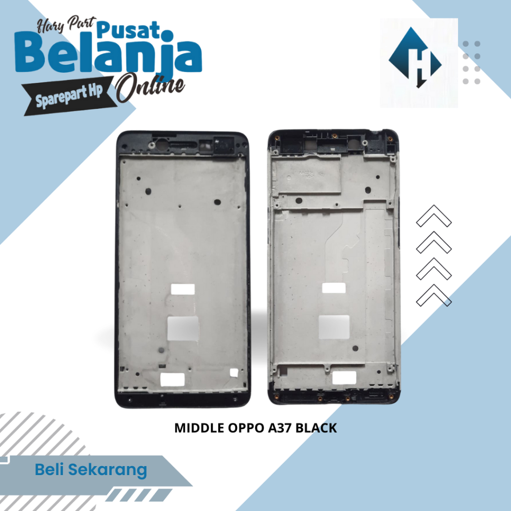 MIDDLE FRAME OPPO A37 BLACK / TULANGAN OPPO A37 / BAZEL OPPO A37