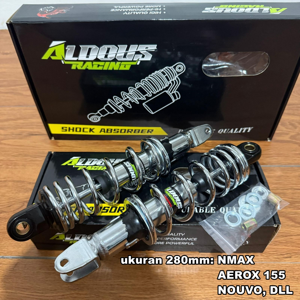 SHOCK BELAKANG NON TABUNG ALDOUS RACING 280MM NOUVO/AEROX