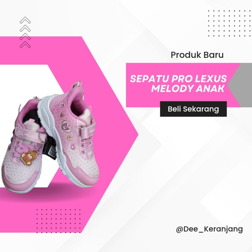 Sepatu Anak Melody Pink By Pro Lexus